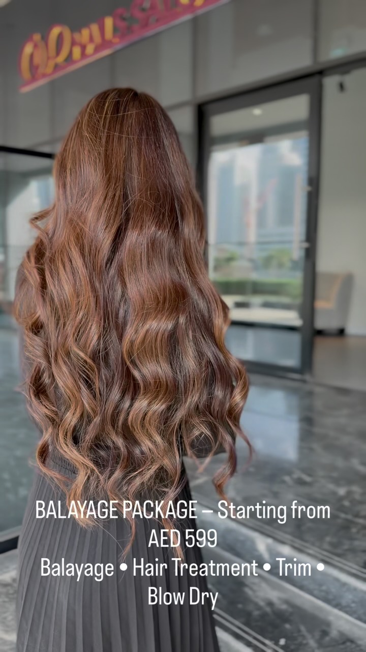 Dream hair package — styled hair result at Our Nail Saloon